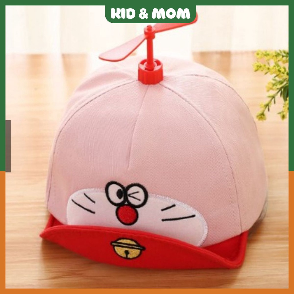 Mũ lưỡi trai cho bé hình Doremon nón gắn chong chóng cho bé