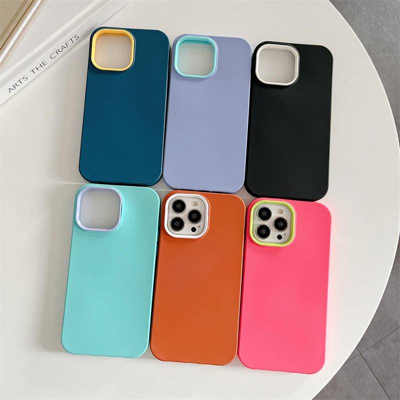 Ốp Điện Thoại Silicone Chống Sốc 3 Trong 1 Cho iPhone 14 13 12 11 Pro MAX Plus X XS MAX XR 7 8 6 6S Plus SE 2022 2020