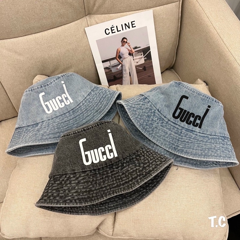 mũ bucket bò gci