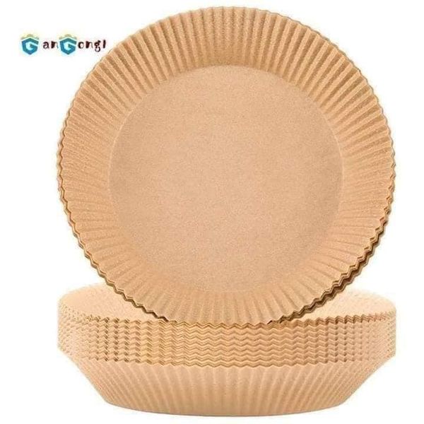 Set 50 Chiếc Giấy Nến nâu Lót Nồi Chiên Không Dầu&