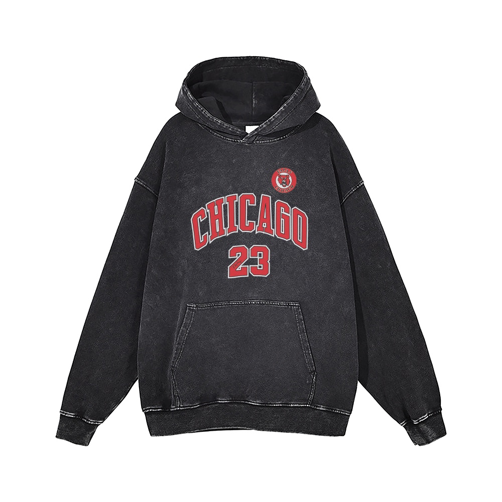 Áo hoodie nỉ wash xám Uninor chất cotton 100% nỉ chân cua nam nữ dáng rộng mũ 2 lớp