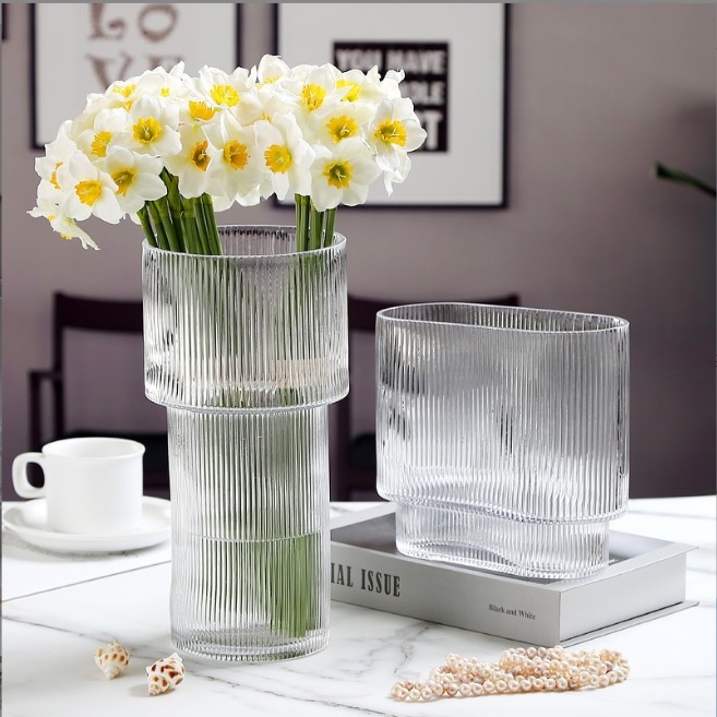 Bình lọ cắm hoa thủy tinh lưới phong cách vintage để bàn siêu sang - Decor, trang trí - Phương Bắc A