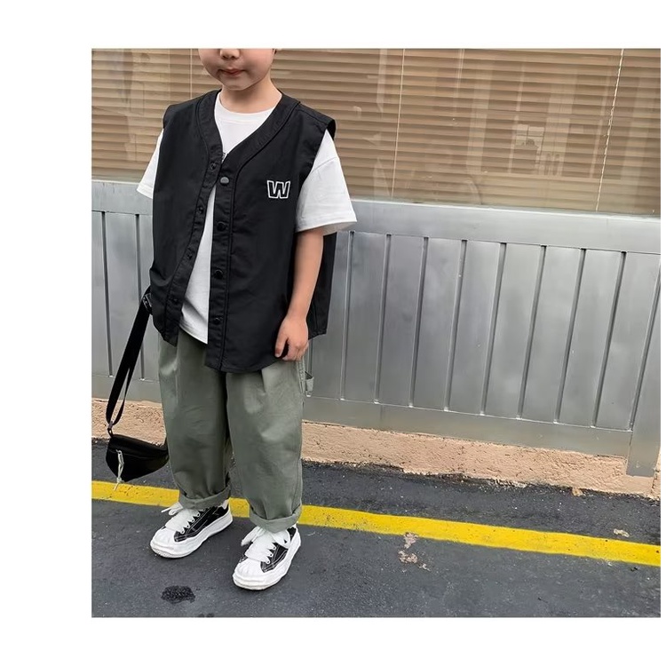 Quần Dài Dáng Rộng Màu Sắc Đơn Giản Thời Trang Mùa Thu Cho Bé Trai