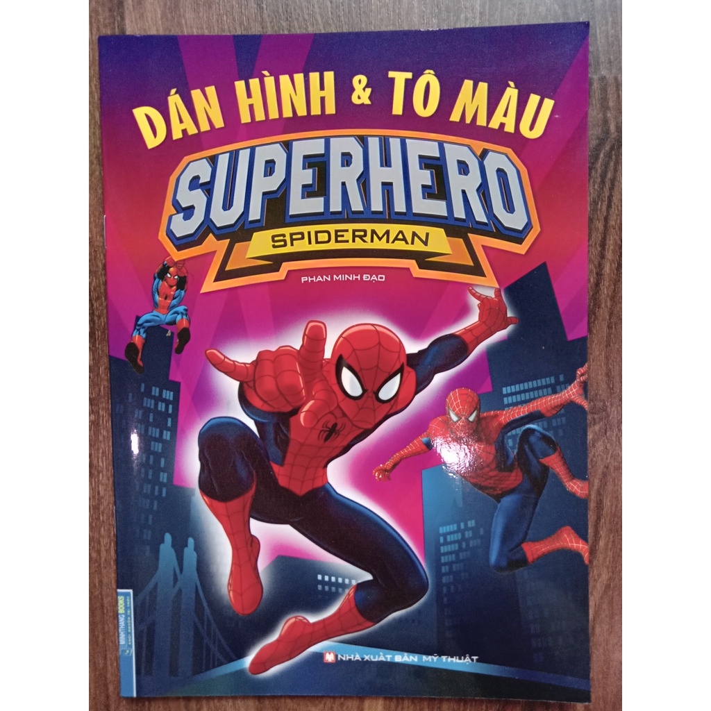 Sách Dán Hình & Tô Màu Superhero Spiderman