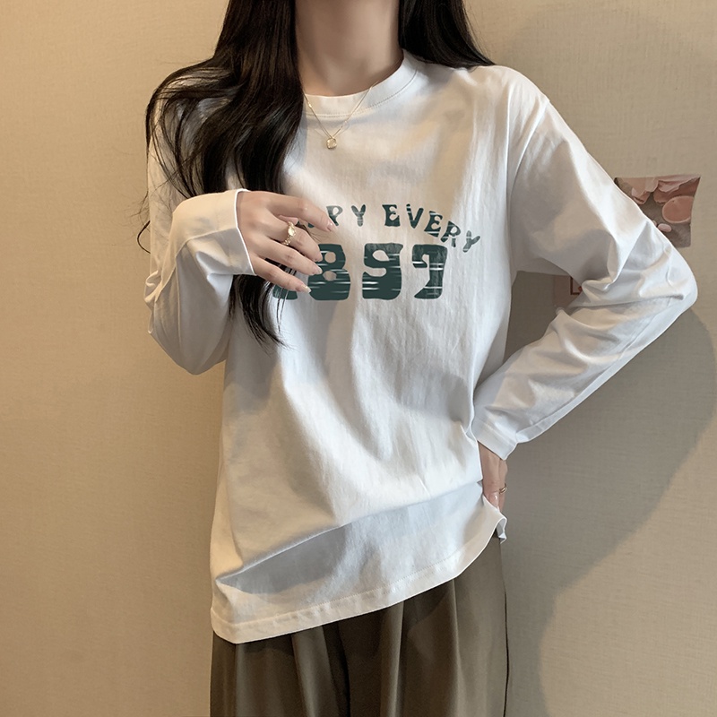 NRVP Áo Thun Nữ Dài Tay Thời Trang Hàn Quốc 2023