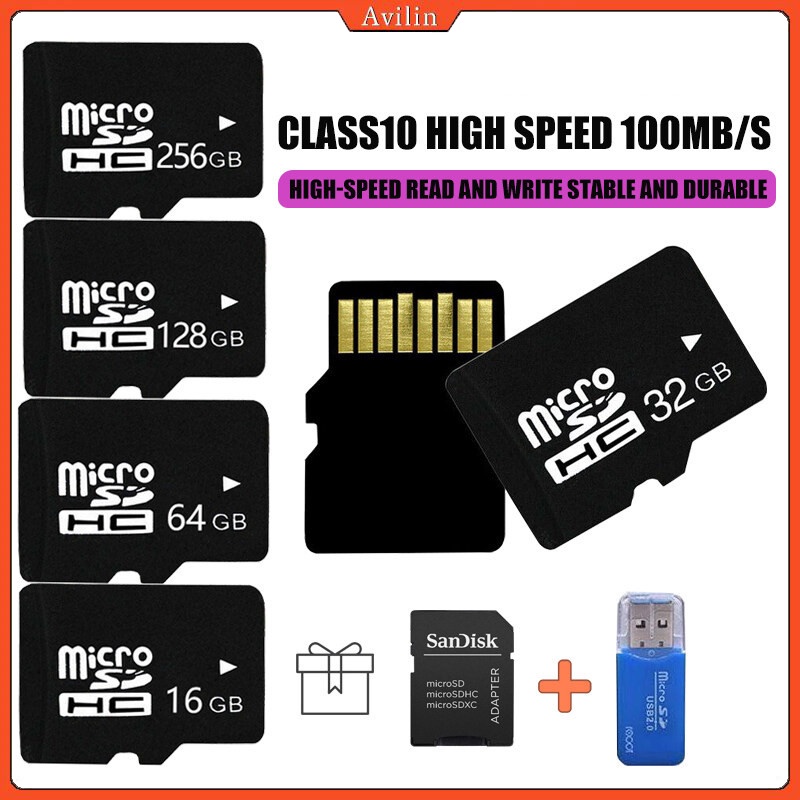 HUAWEI Thẻ Nhớ Micro Class 10 Tốc Độ Cao 256GB 128GB 64GB 32GB 16GB Dành Cho Điện Thoại Android / Máy Tính