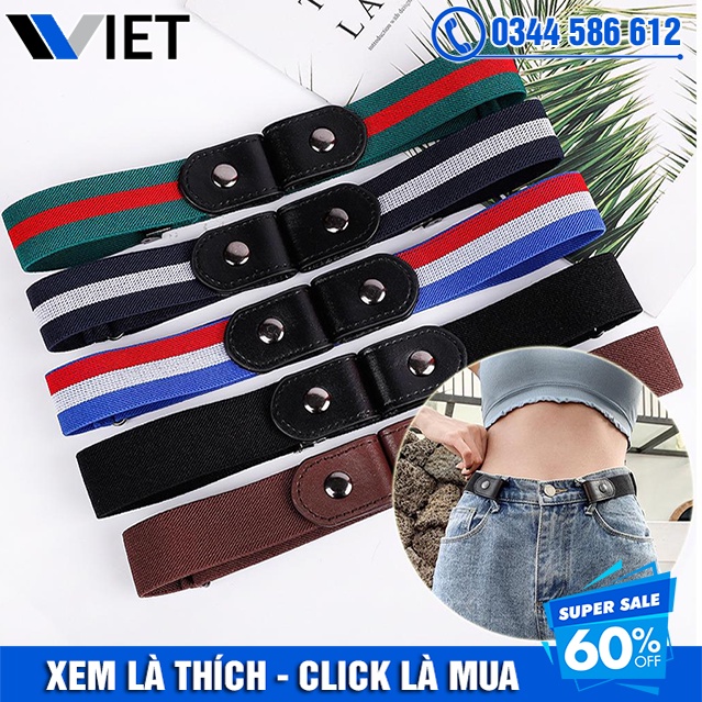 Thắt Lưng Da PU Co Giãn Màu Trơn Đẹp Mắt Cá Tính Năng Động Cho Giới Trẻ