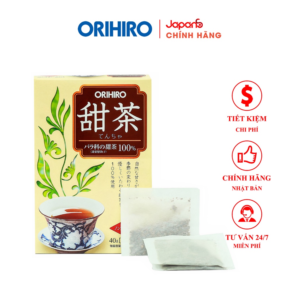 Trà Tencha hỗ trợ giảm lão hóa da Orihiro Nhật Bản 20 gói/ túi