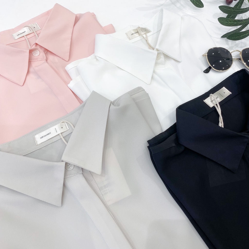 LIN CLOSET  Sơ mi công sở Tay ngắn LIN - BTS 2023