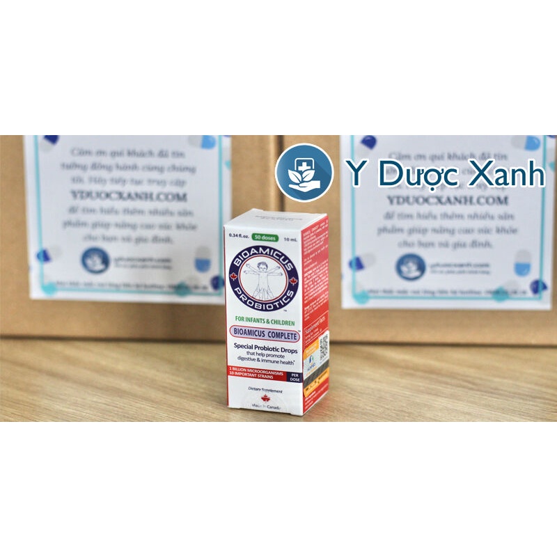 Phòng Khám, Nhà Thuốc - BIOAMICUS COMPLETE 10ml, Men vi sinh lợi khuẩn cho bé, trẻ sơ sinh - Y Dược Xanh
