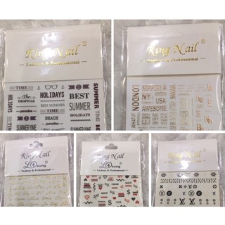 DÁN MÓNG TAY STICKER 3D NHIỀU MẪU ĐẸP .