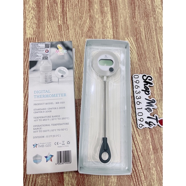 NHIỆT KẾ ĐO nHIỆT ĐỘ SỮA , NƯỚC TẮM MOAZ BÉBÉ MB – 020 SIÊU CHUẨN