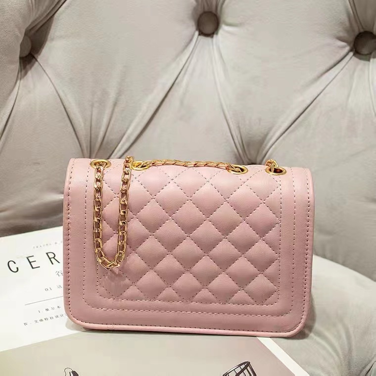 MISCHA Túi Xách Đeo Vai Hình Thoi Cỡ Nhỏ Phối Dây Đeo Sợi Xích Thời Trang Cao Cấp Cho Nữ