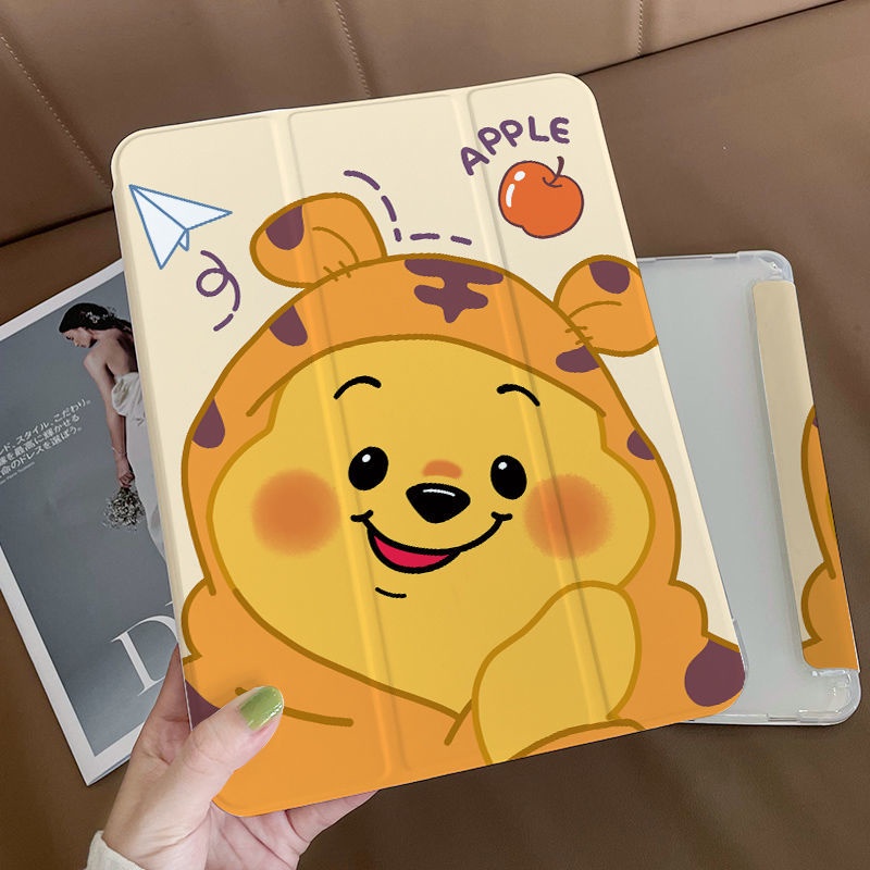 Ốp Máy Tính Bảng TPU Mềm Hình Gấu Pooh Dễ Thương Cho iPad GEN 7 / 8 / 9 10.2 "Air4 Air5 Pro11" Pro12.9 "2020 / 2021 mini6