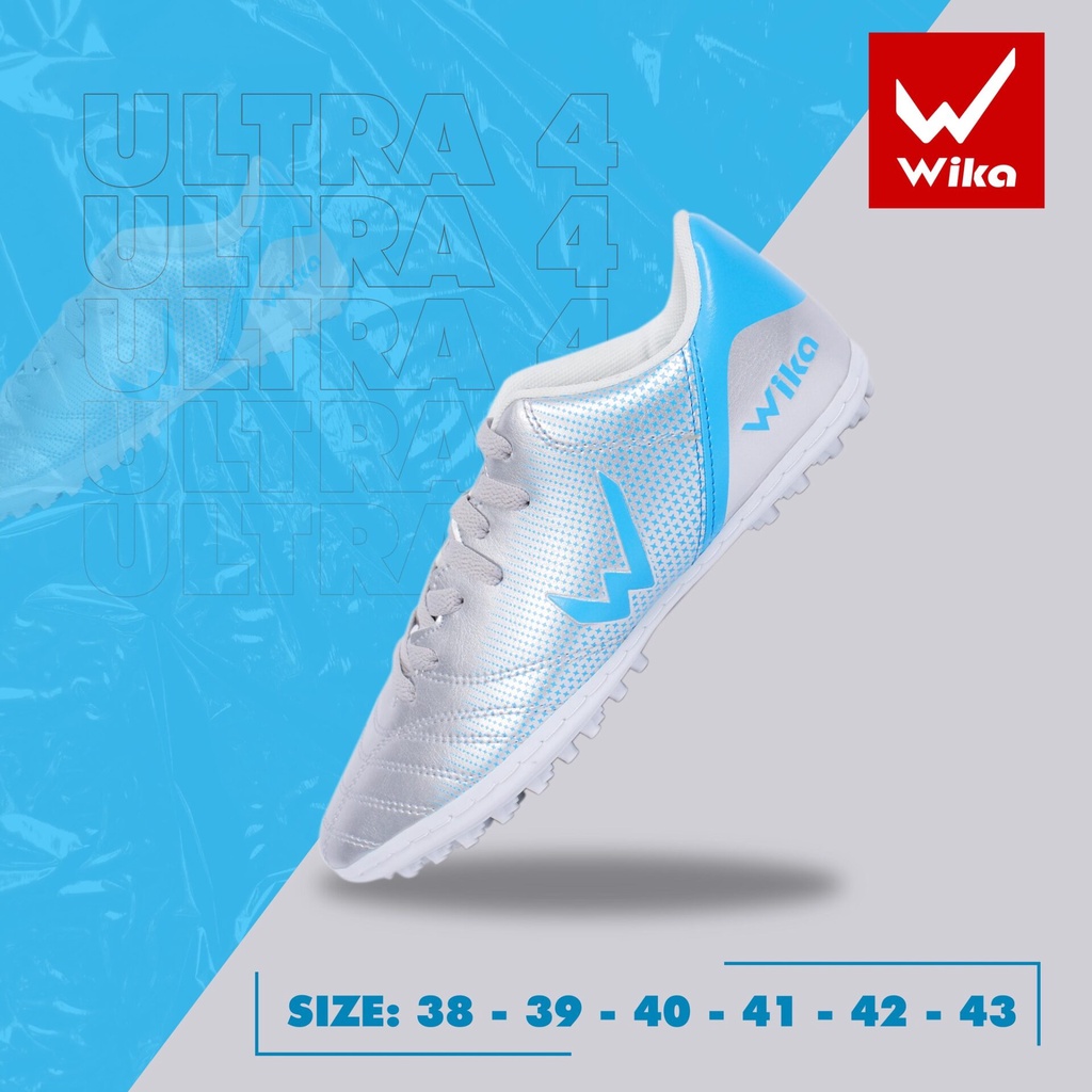 Giày Đá Bóng Wika Bata Ultra 4 Chính Hãng, Giày Đá Banh Sân Cỏ Nhân Tạo Khâu Full Đế