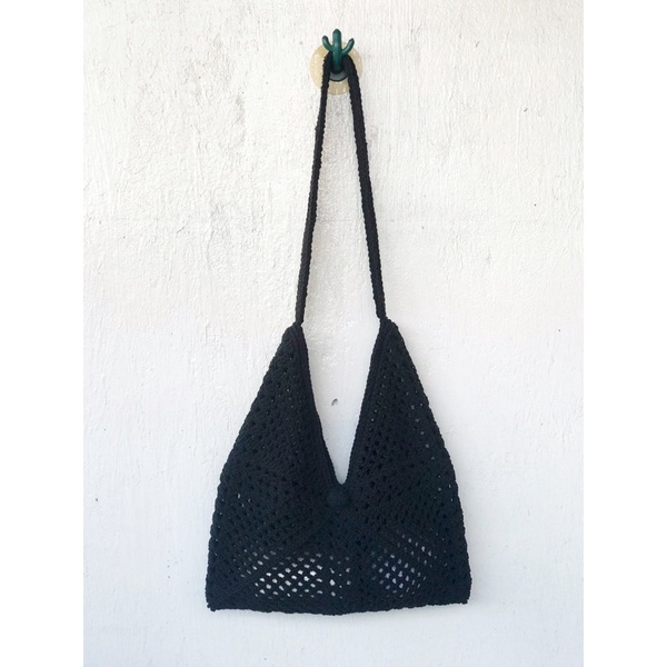 Túi lưới móc len handmade