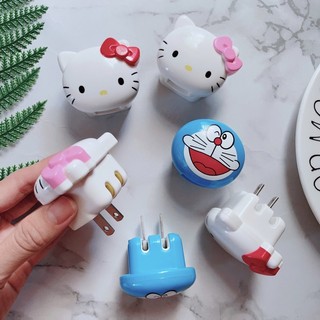 [XẢ KHO] Củ Sạc, Cốc Sạc Cổng USB Hoạt Hình Doraemon, Kitty