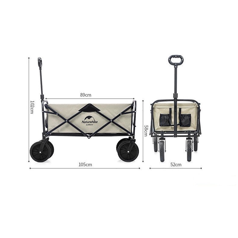 Xe kéo đồ dã ngoại gấp gọn Naturehike NH19PJ001