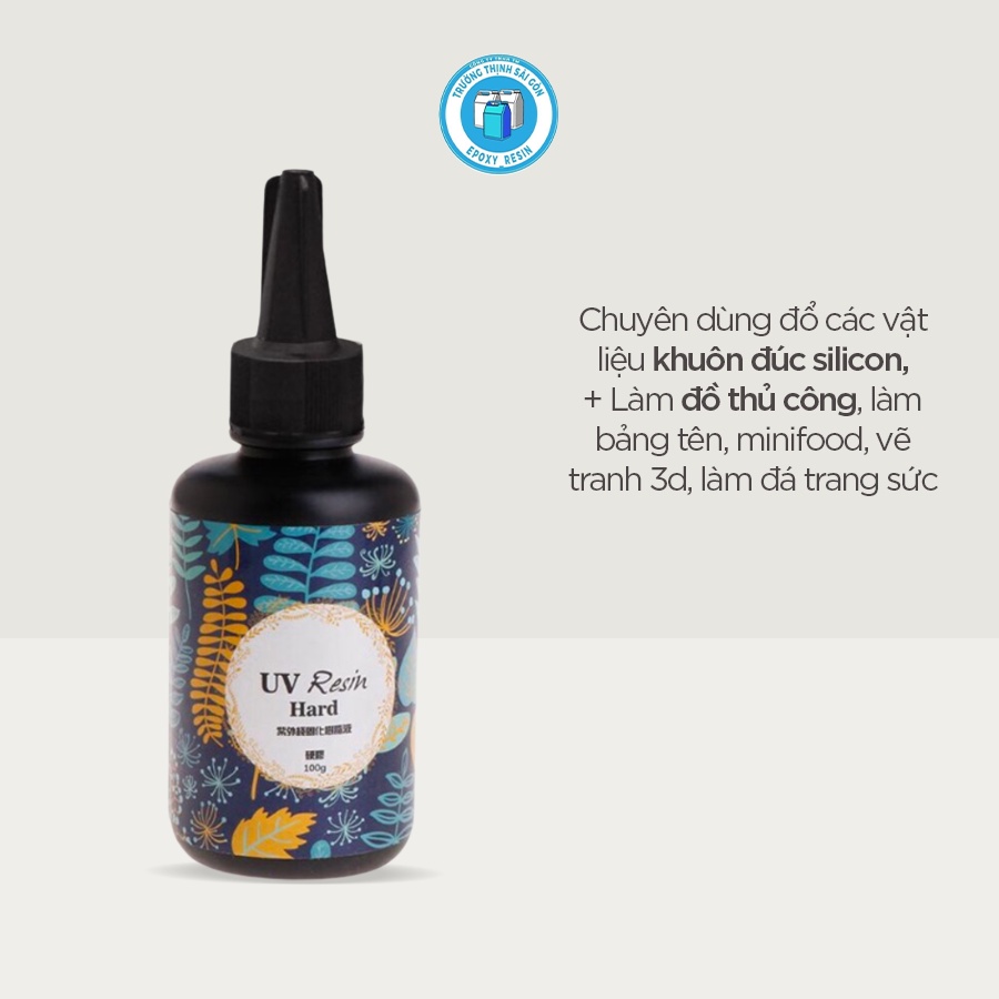 Keo Uv Resin Trong Suốt Cứng Mau Khô Làm Đồ Trang Sưc DIY 60G - 100G - Trường Thịnh Sài Gòn