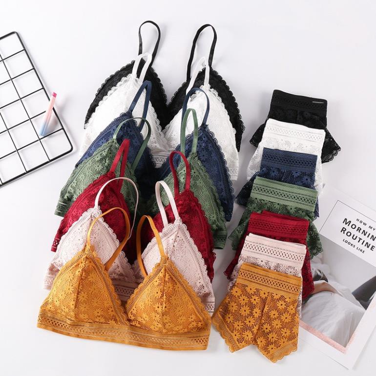 Áo Bra Ren Hoa Mini Mút Mỏng Cài Sau Siêu Xinh 7338