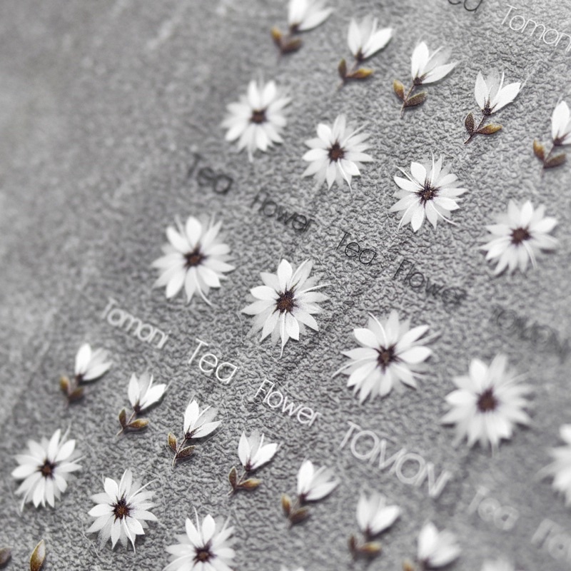 Sticker lụa 5d mẫu hình hoa dán móng tay nail To2156