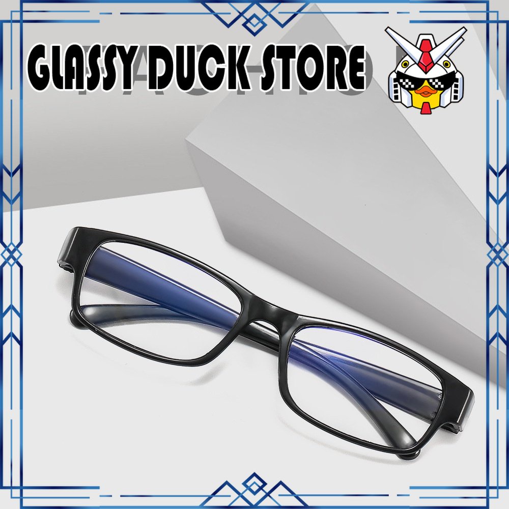 Mắt kính không độ nam Glassy 003 gọng đen cơ bản