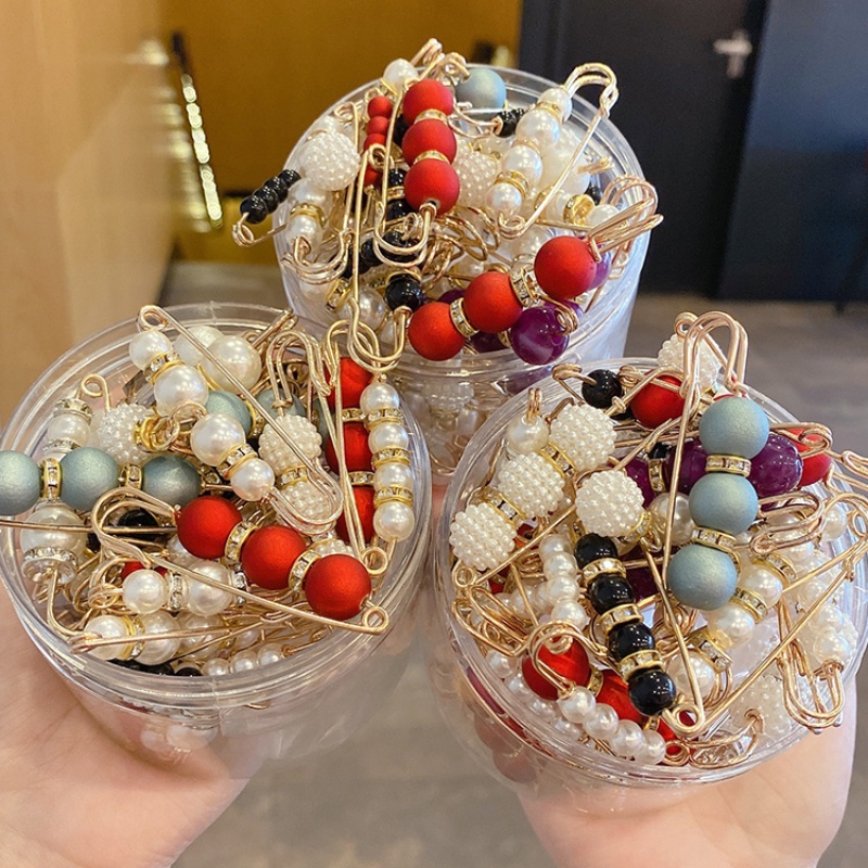 Ghim Cài Thắt Lưng Đính Ngọc Trai Chống Nhiễm Trùng Chất Lượng Cao