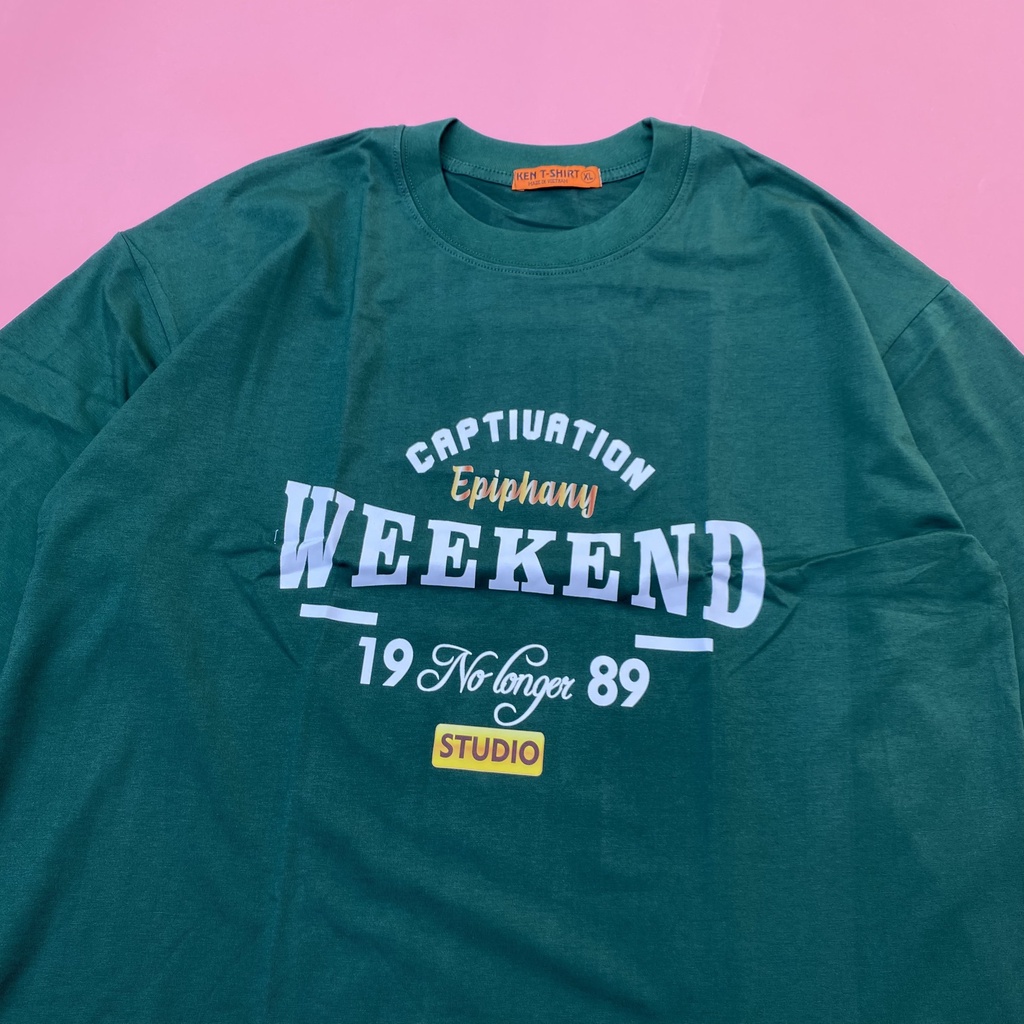 Áo thun tay lỡ form rộng unisex Epiphany Weekend 845 HY KOREA