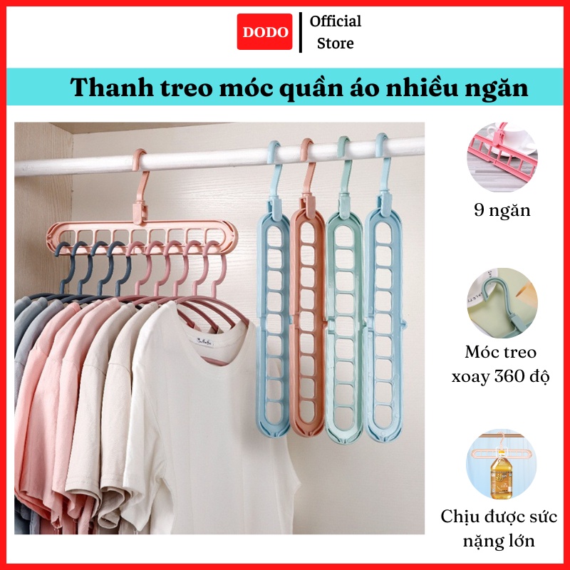 Thanh treo móc quần áo nhiều ngăn