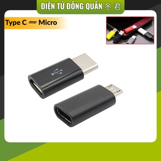 Đầu chuyển đổi cổng sạc type C sang Micro USB | Micro USB sang type C có truyền dữ liệu