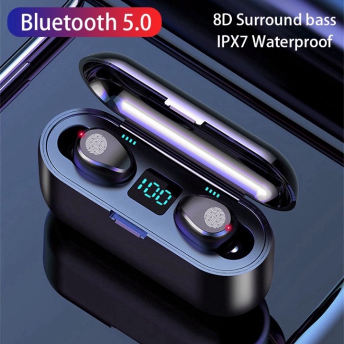 Tai nghe bluetooth AMOI F9 TWS 5.0 tai nghe không dây AMOI F9 TWS 5.0 cảm