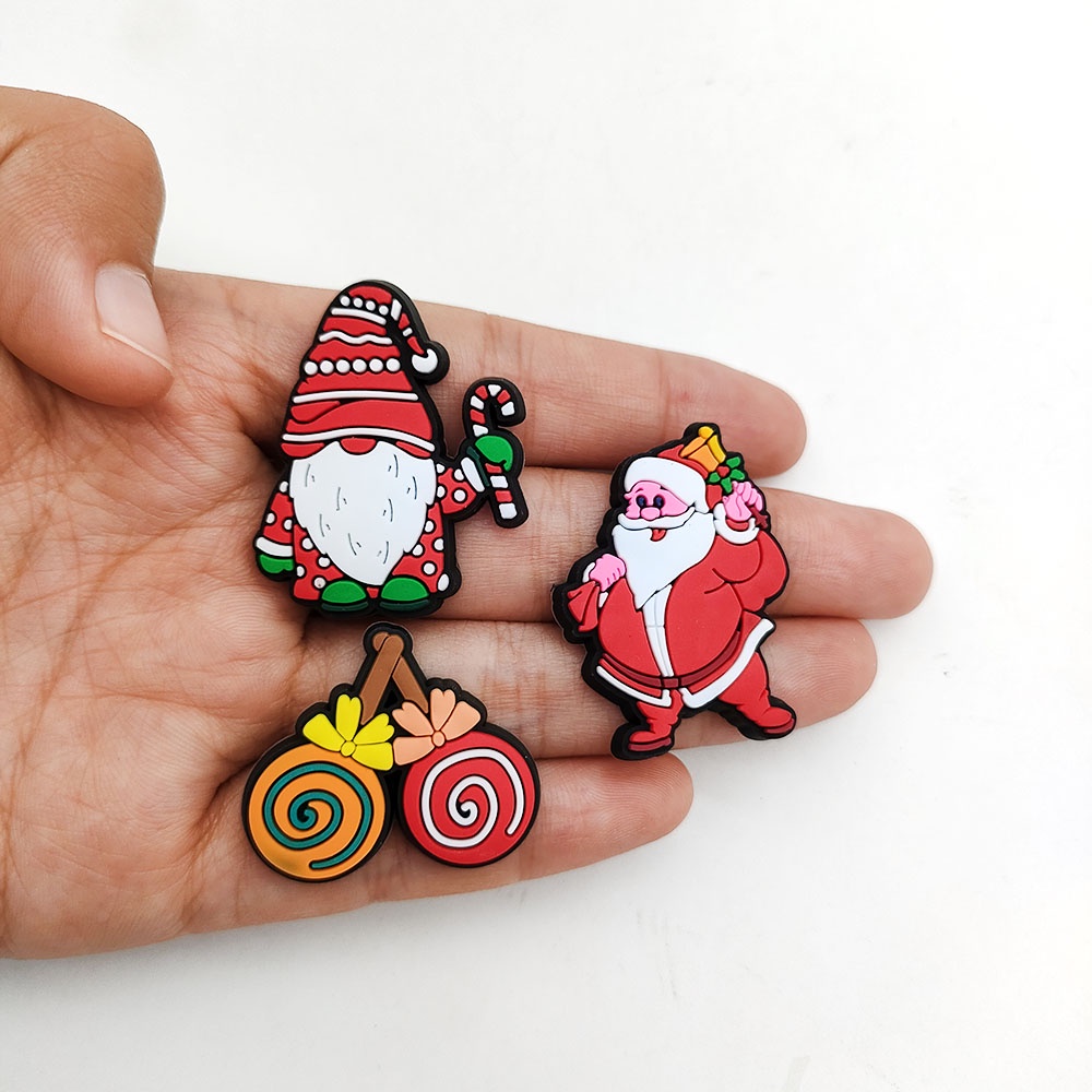 Giày Croc Bằng PVC Trang Trí Giáng Sinh Cho Nam Nữ