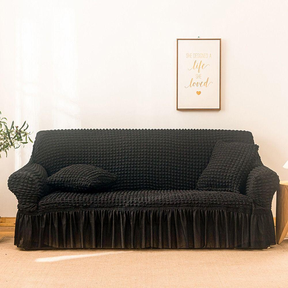 BTLIMER Vỏ Bọc Ghế Sofa Đàn Hồi Màu Trơn 3D