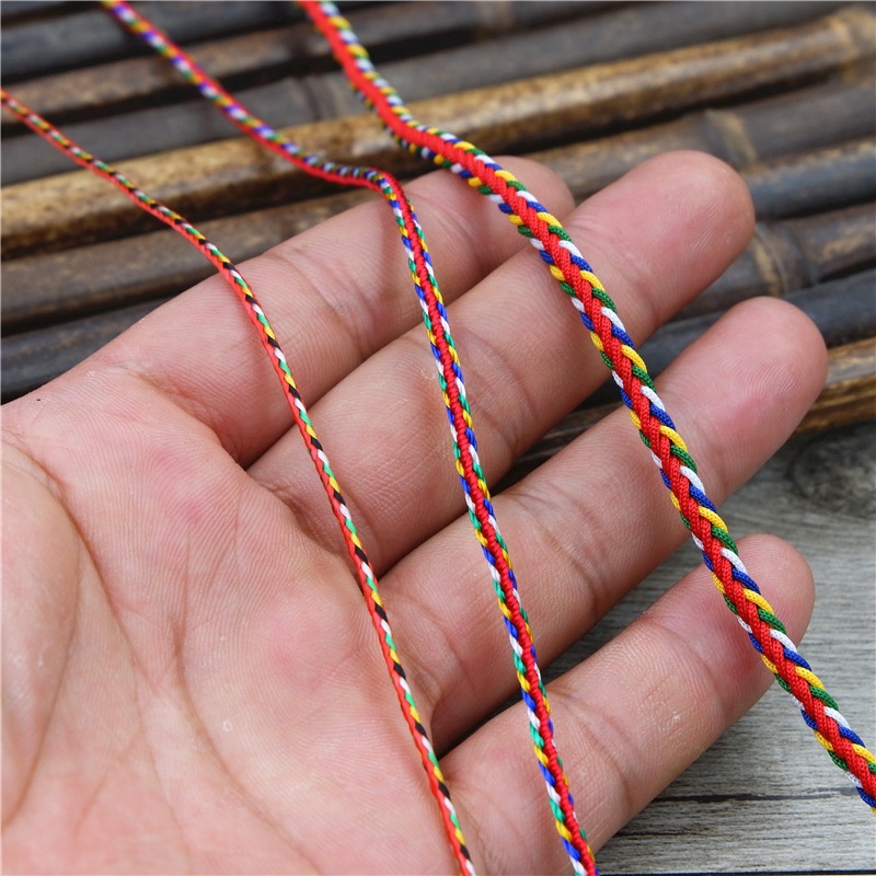 Vòng tay chỉ đỏ may mắn phong thủy , vòng tay bện dây ximely