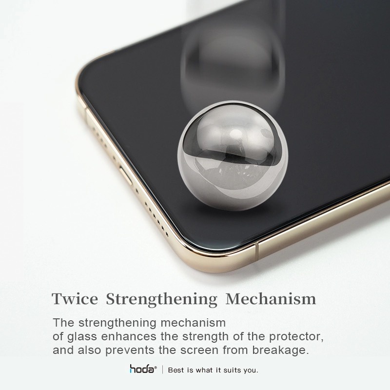 Kính cường lực Hoda 2in1 Chống nhìn trộm &amp; chống bấm vân tay cho Smart IPhone 14 Promax , 13 Promax ,12 Promax kèm khung