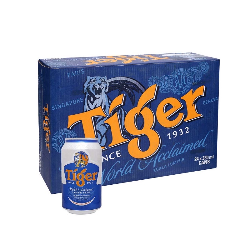 Thùng 24 lon bia Tiger 330ml