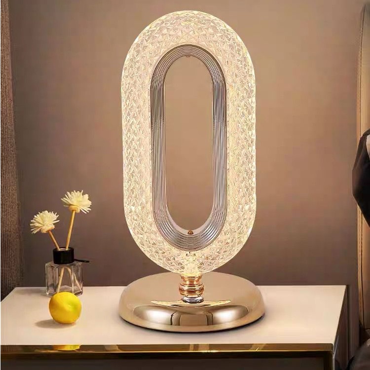 Đèn Ngủ Để Bàn Bằng Acrylic Trong Suốt Thiết Kế Hiện Đại Sang Trọng