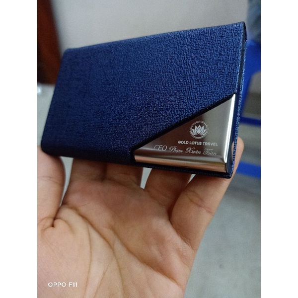 Ví đựng card visit cao cấp - miễn phí khắc tên, logo theo yêu cầu