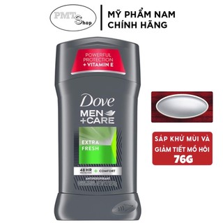 [USA] Lăn sáp khử mùi nam Dove Men +Care Extra Fresh 76g (sáp trắng) ngăn mồ hôi - Mỹ