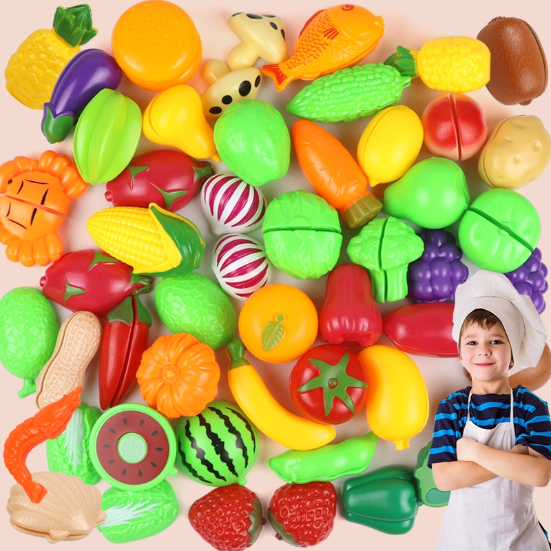 Bộ 21 Món Đồ Chơi Cắt Trái Cây Rau Củ Quả Dễ Thương Cho Bé