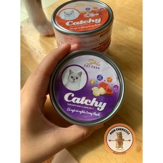 [Thanh lý xả hàng]Pate Catchy lon 170gram cho mèo cưng