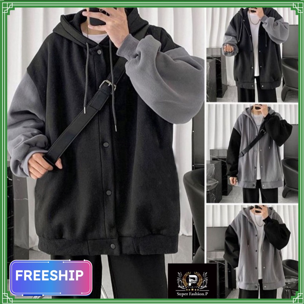 Áo khoác nỉ hoodie nam nữ form rộng,Áo khoác nam nữ form rộng nỉ dày có mũ unisex ulzzang hàn quốc mẫu hot mới nhất 2022