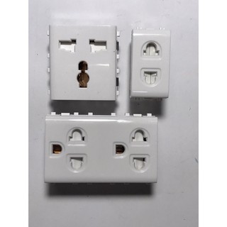 Hạt ổ cắm 2 chấu,3 chấu,2 ổ cắm 3 chấu sino
