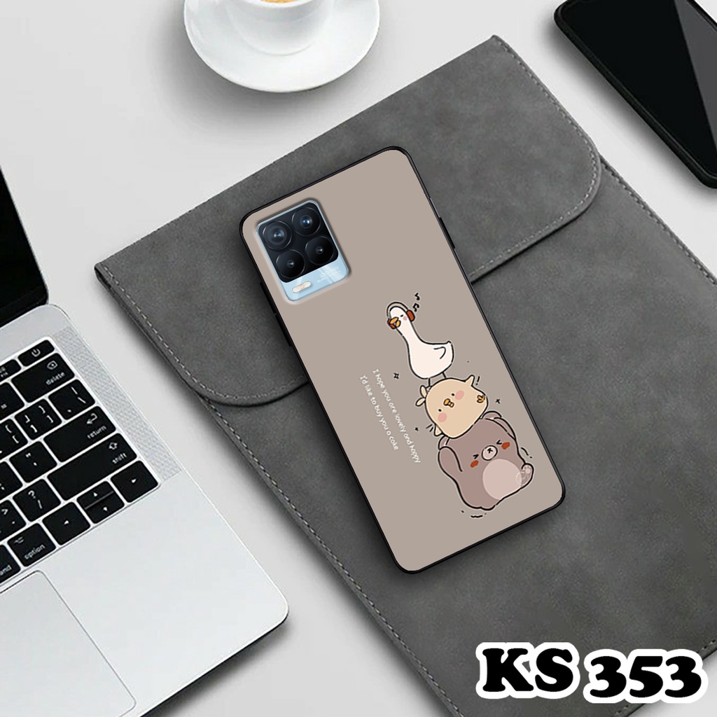 Ốp lưng Oppo Realme 8 - Realme 8 Pro - Ốp Oppo in hình Cat&amp;Bear đáng yêu - Chất liệu TPU siêu bền