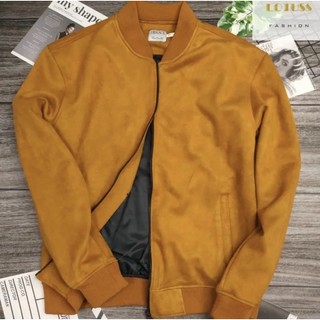 Áo khoác nam da lộn bomber ,áo da nam cao cấp 4 màu