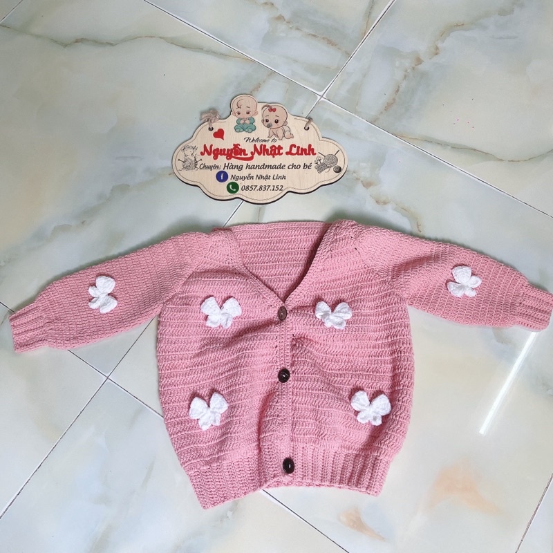 Áo len cadigan cho bé
