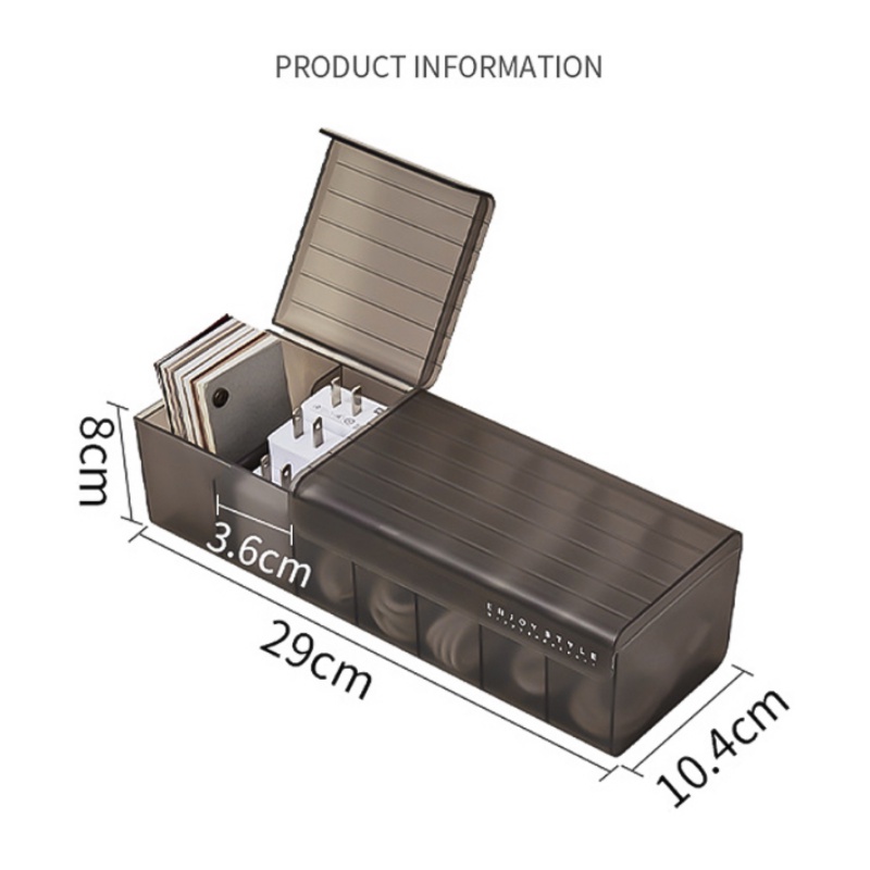 Hộp Đựng Dây Cáp Dữ Liệu Để Bàn Chống Bụi Tiện Dụng Ốp
