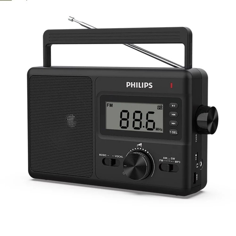 Đài Radio cổ điển AM/FM MicroSD USB Philips TAR3368 - Chính hãng phân phối