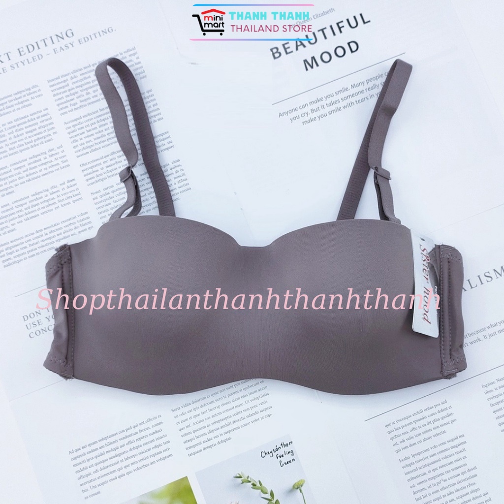 Áo ngực cup ngang mút dày nâng ngực, có gọng, vải mát Sisterhood Thái Lan 9685