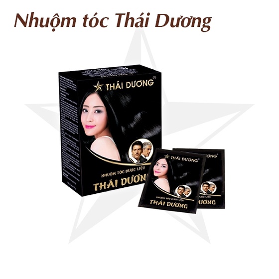 NHUỘM TÓC DƯỢC LIỆU THÁI DƯƠNG - Hộp 5 gói nhỏ-an toàn, không kích ứng, đem lại hiểu quả cao, tóc bền màu, hương thơm dị